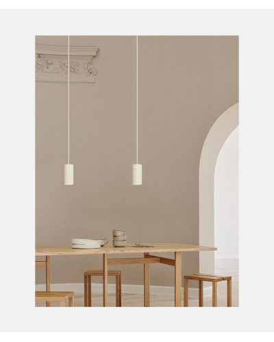 Moebe Tube Pendant Small – Beige